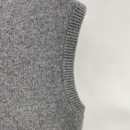 2025 Grey Cashmere Relaxed Vest S Women's