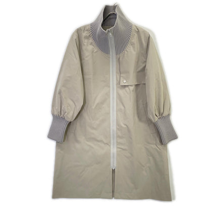 TOLNERA byPriority Tolnera T56171JS Gray Ribbed Nylon Coat Coat 38 Women's
