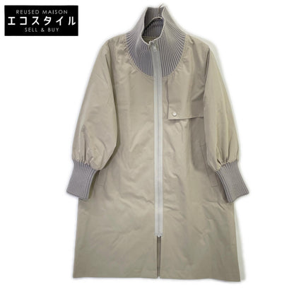 TOLNERA byPriority Tolnera T56171JS Gray Ribbed Nylon Coat Coat 38 Women's