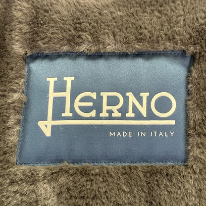 HERNO ヘルノ PA0072U 23年 ベージュ エコファーフード付きコート ジャケット