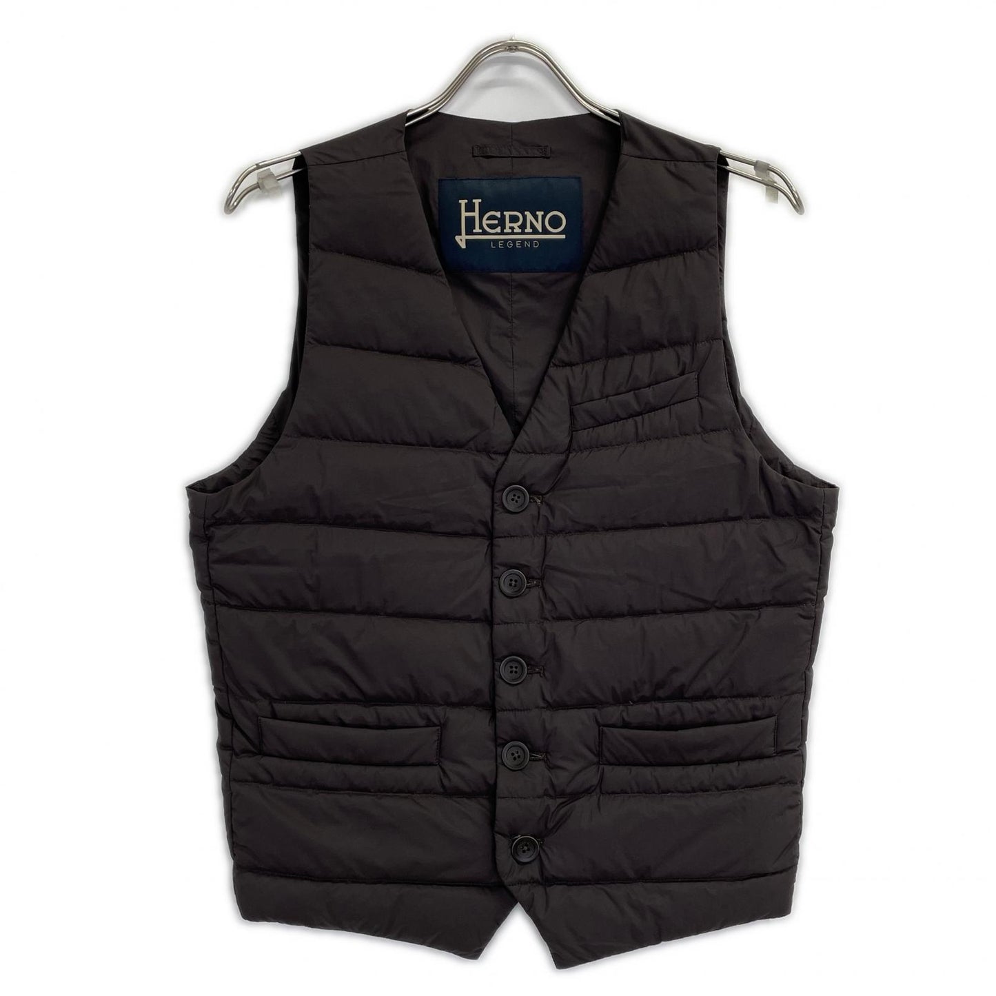 HERNO Herno PI002ULE Brown Inner Down Gilet Vest