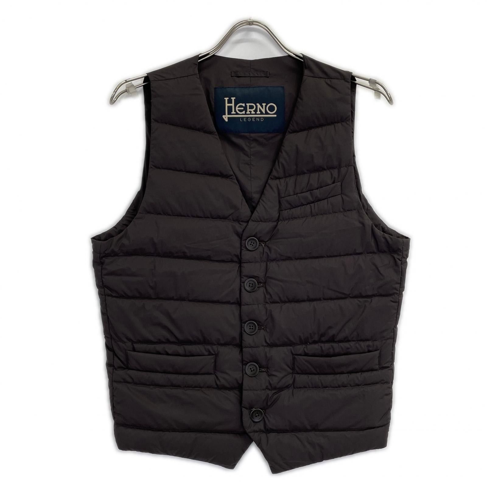 HERNO Herno PI002ULE Brown Inner Down Gilet Vest