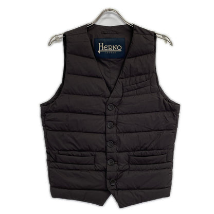 HERNO Herno PI002ULE Brown Inner Down Gilet Vest