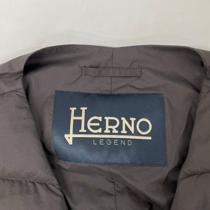 HERNO Herno PI002ULE Brown Inner Down Gilet Vest