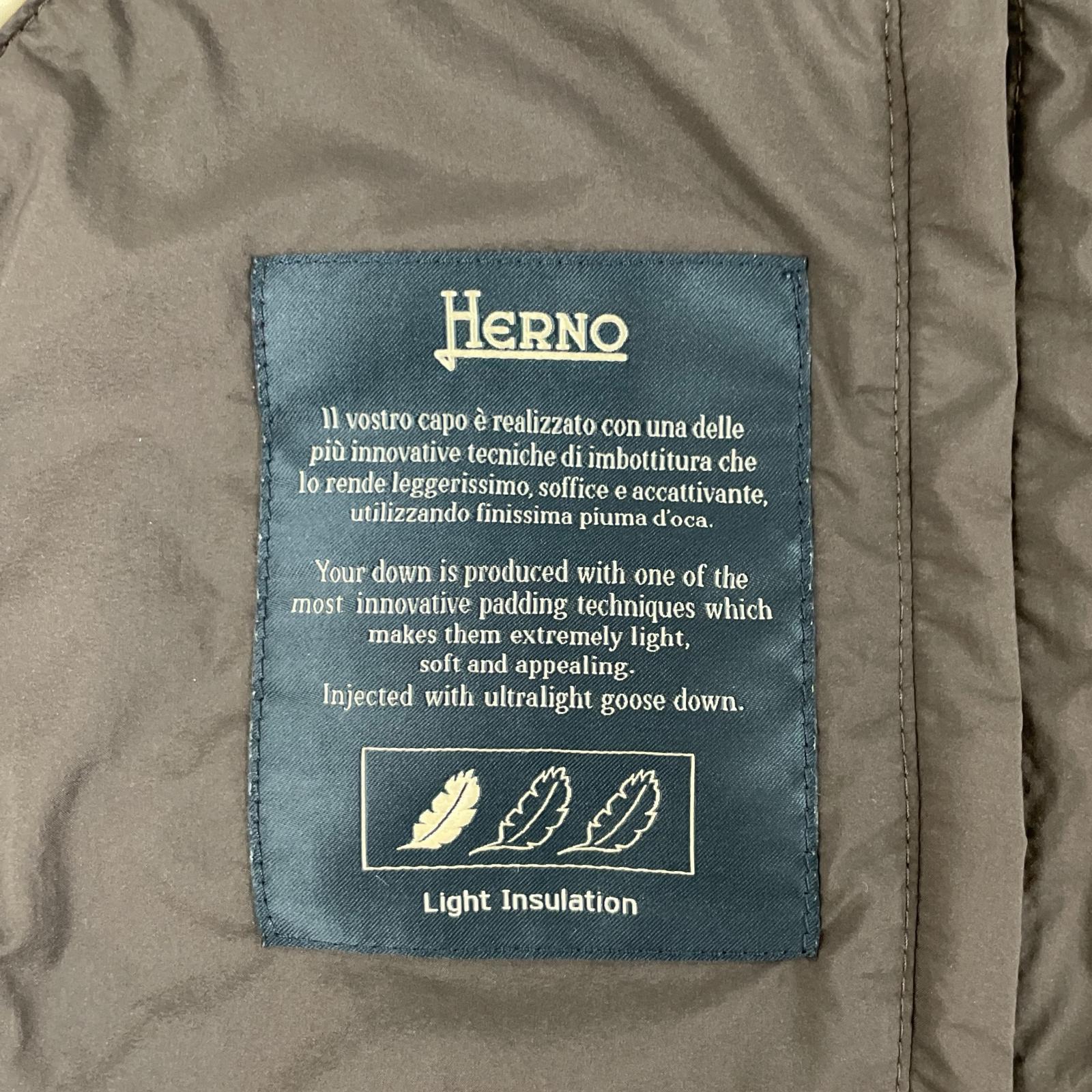 HERNO Herno PI002ULE Brown Inner Down Gilet Vest