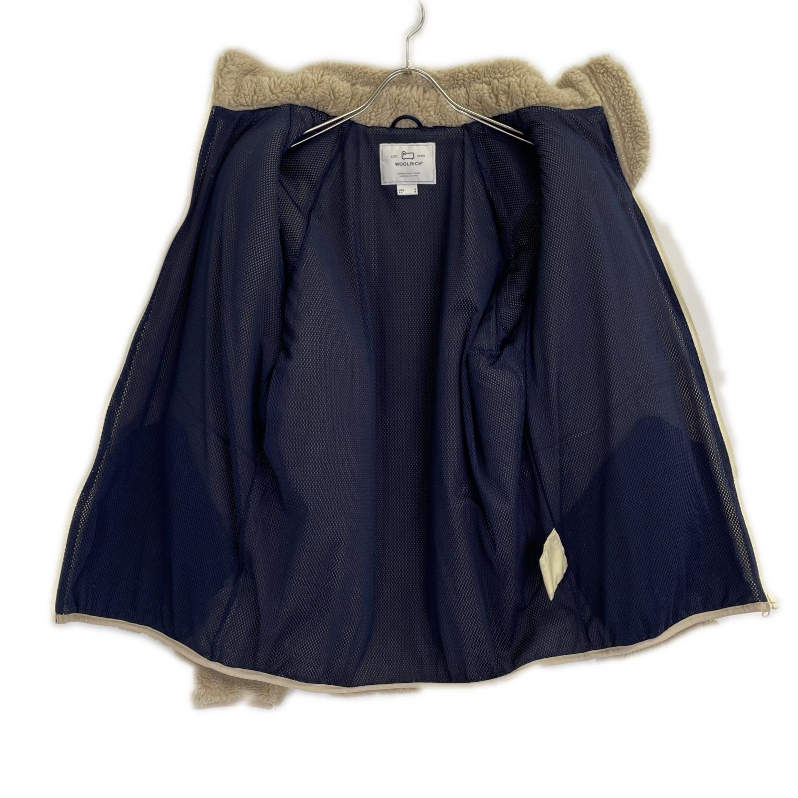 WOOLRICH ウールリッチ WJOU0075BE アイボリー TERRA PILE FLEECE JACKET ボアフリースジャケット ジャケット