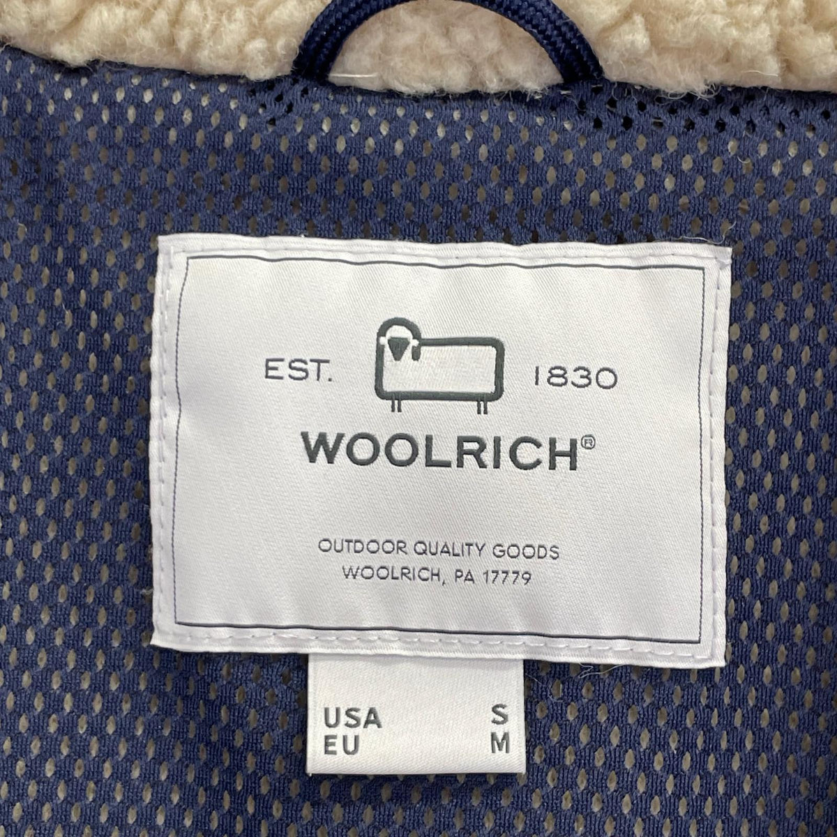 WOOLRICH ウールリッチ WJOU0075BE アイボリー TERRA PILE FLEECE JACKET ボアフリースジャケット ジャケット