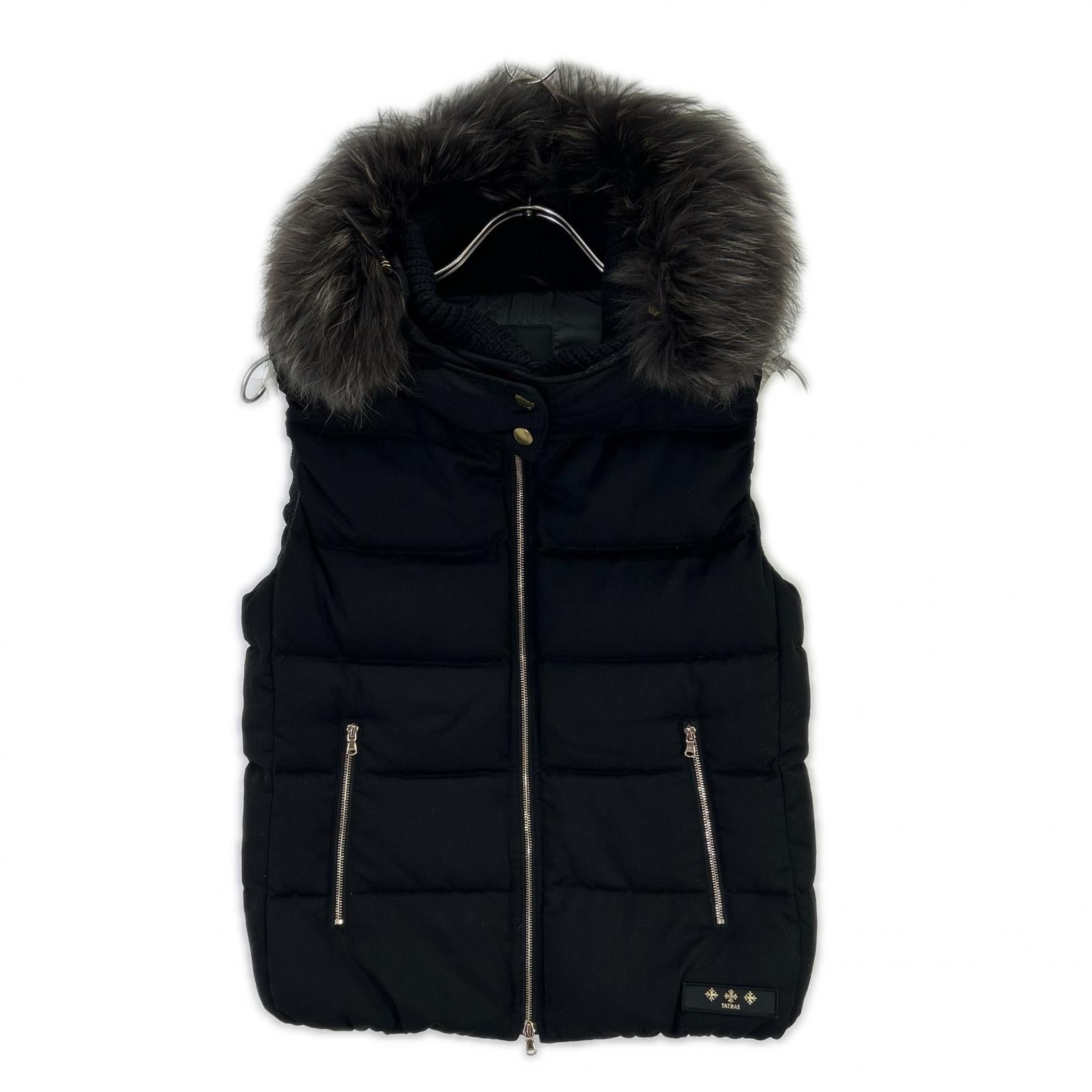 Black Nylon LUSERA Down Vest 02 for Women