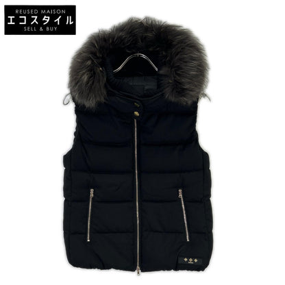 Black Nylon LUSERA Down Vest 02 for Women