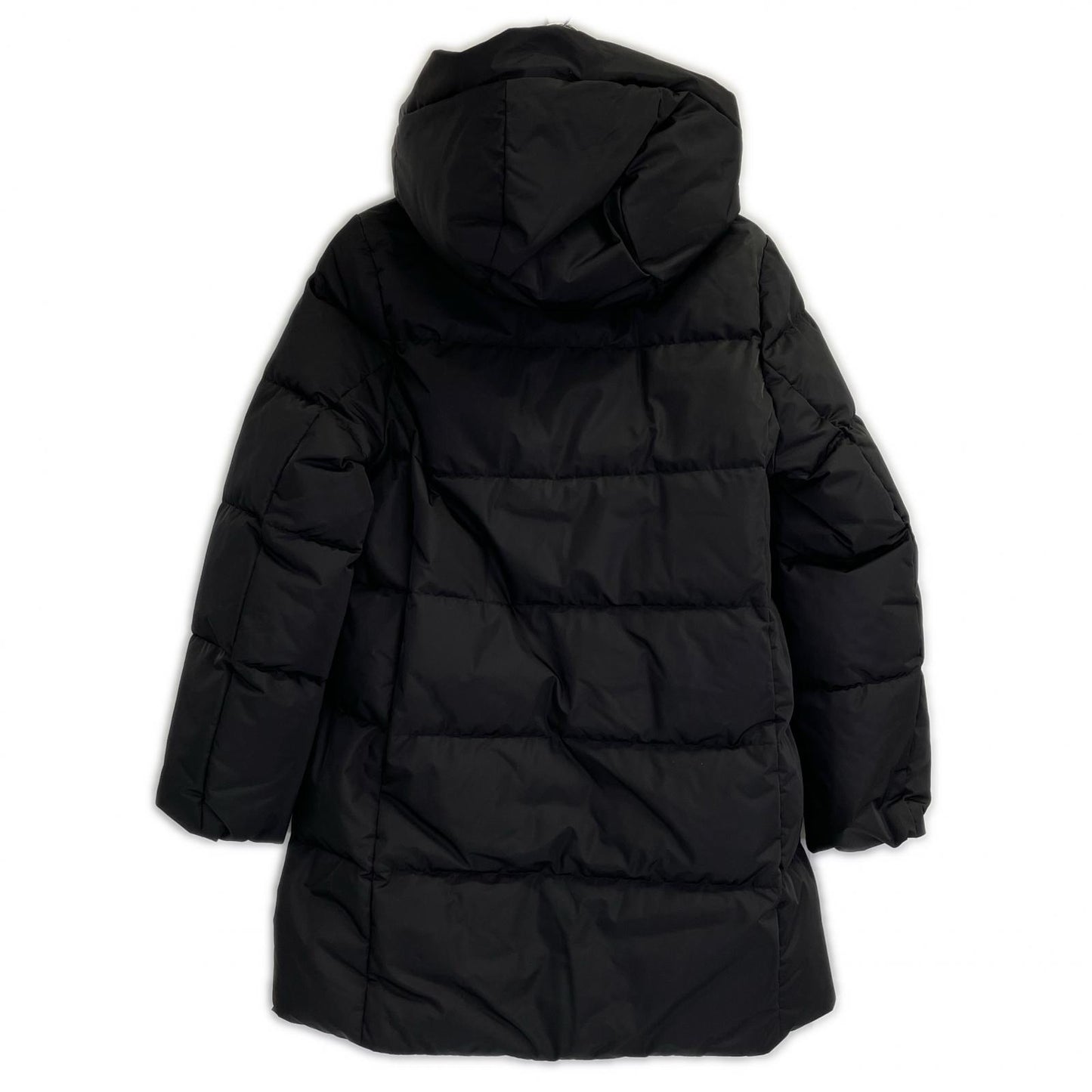 ANAYI 102327-17-240-95-360 Black Nylon Matte Taffeta Down Coat 36 Women's
