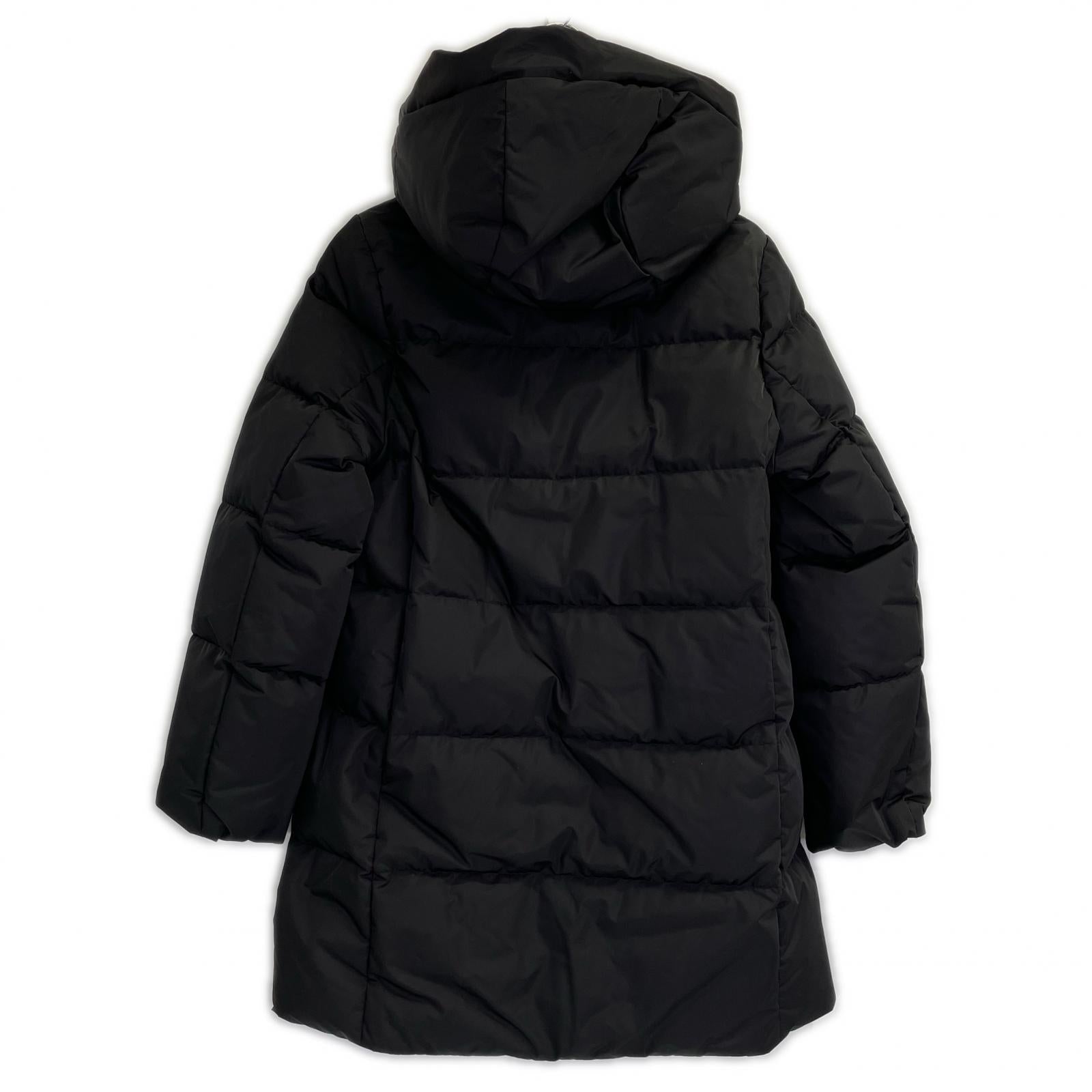 ANAYI 102327-17-240-95-360 Black Nylon Matte Taffeta Down Coat 36 Women's