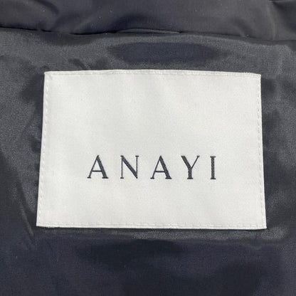 ANAYI 102327-17-240-95-360 Black Nylon Matte Taffeta Down Coat 36 Women's