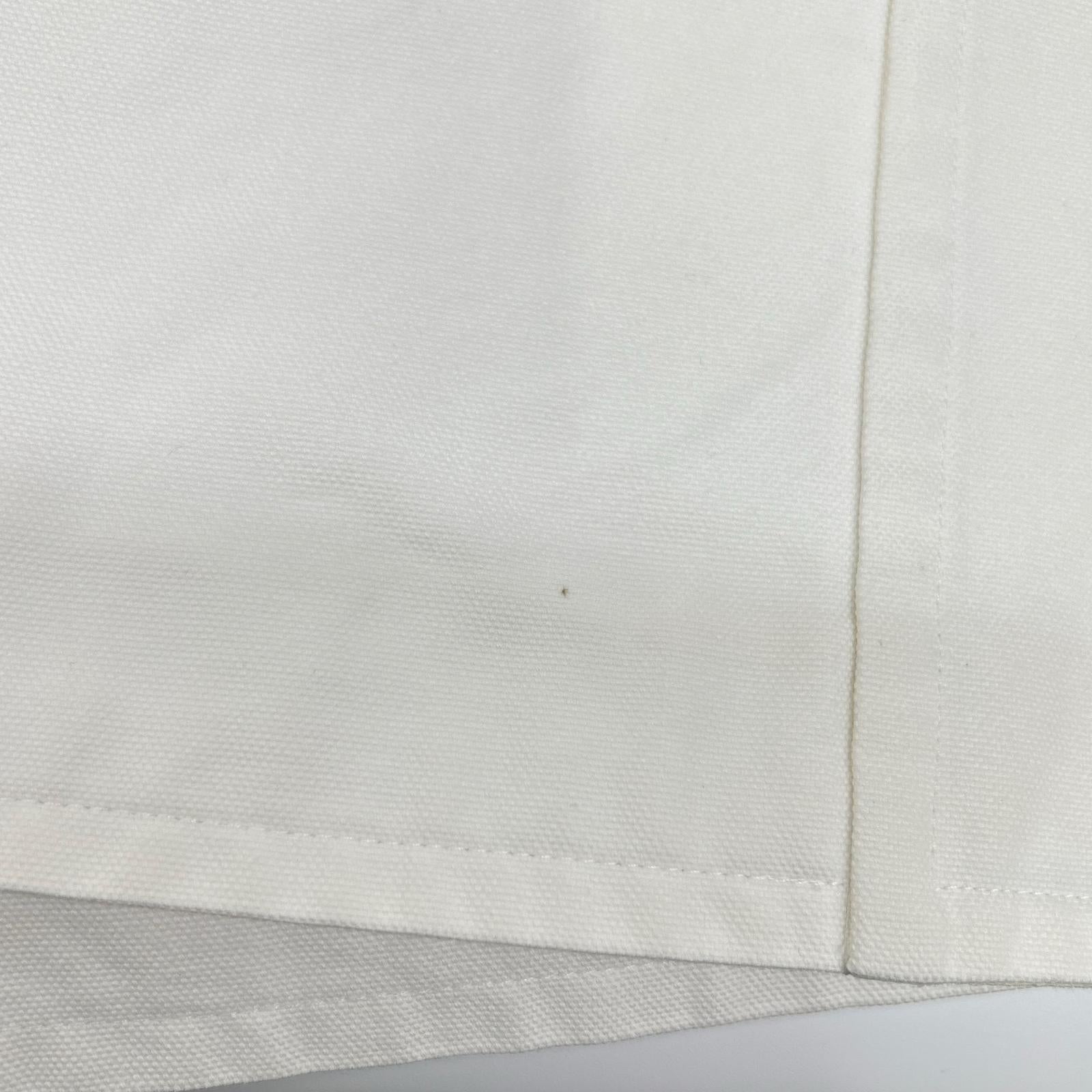 HERMES エルメス マルジェラ期 ホワイト コットン100 ダブルブレスト ショートコート コート
