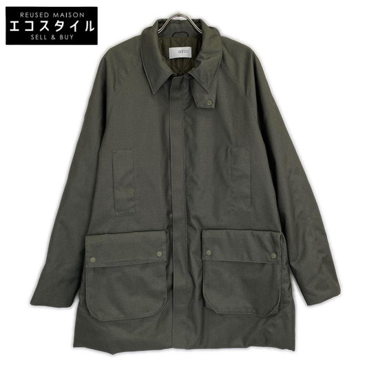 ADHOC Khaki Nylon Chinstrap Jacket Coat M Men's