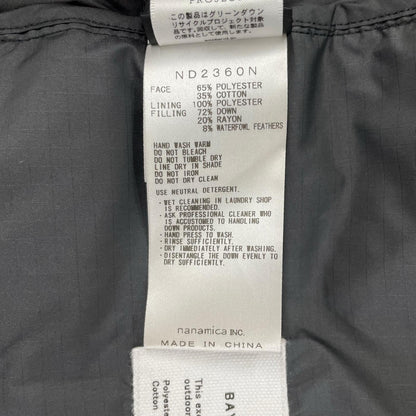 THE NORTH FACE PURPLE LABEL 北面紫标 ND2360N 黑色 65/35 羽绒开衫夹克 WM 女士
