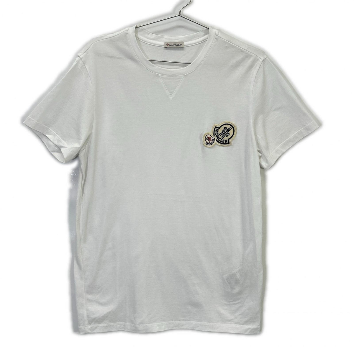 MONCLER モンクレール 23年製 ホワイト SS T-SHIRT ダブルロゴTシャツ トップス