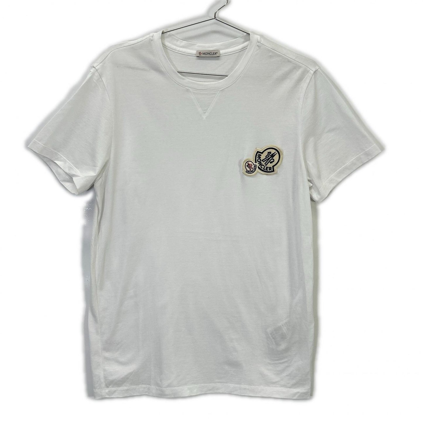 MONCLER 盟可睐 23年款 白色 短袖 T恤 双Logo T恤 上衣