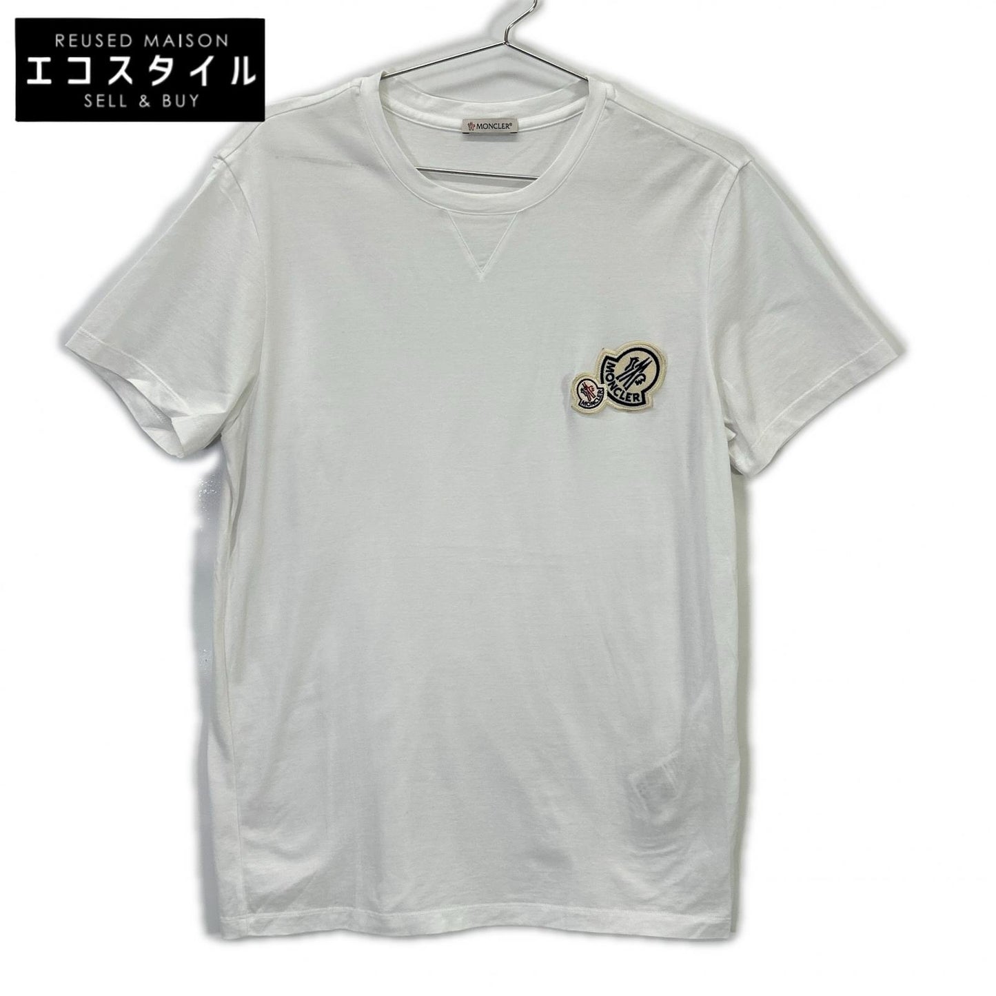 MONCLER 盟可睐 23年款 白色 短袖 T恤 双Logo T恤 上衣