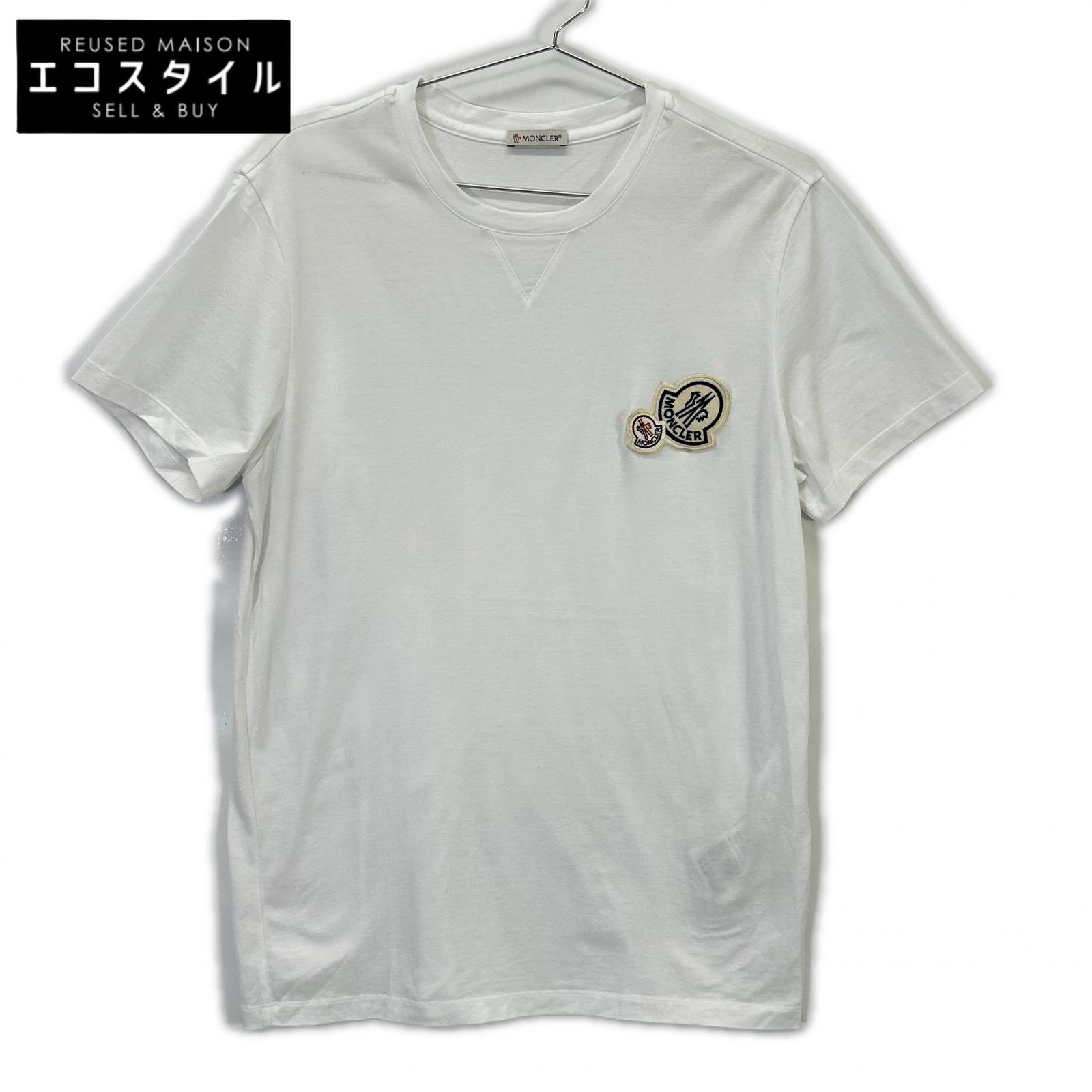 MONCLER 盟可睐 23年款 白色 短袖 T恤 双Logo T恤 上衣