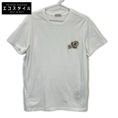 MONCLER 盟可睐 23年款 白色 短袖 T恤 双Logo T恤 上衣