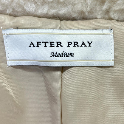 AFTER PRAY アフタープレイ アイボリー メリノウール ボア フリースジャケット ジャケット