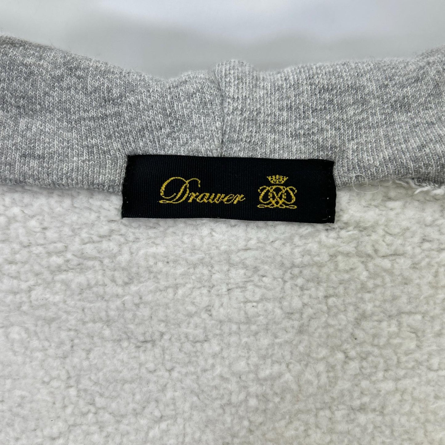 DRAWER Drawar 6512-299-0277 灰色纯棉卫衣连帽衫 夹克