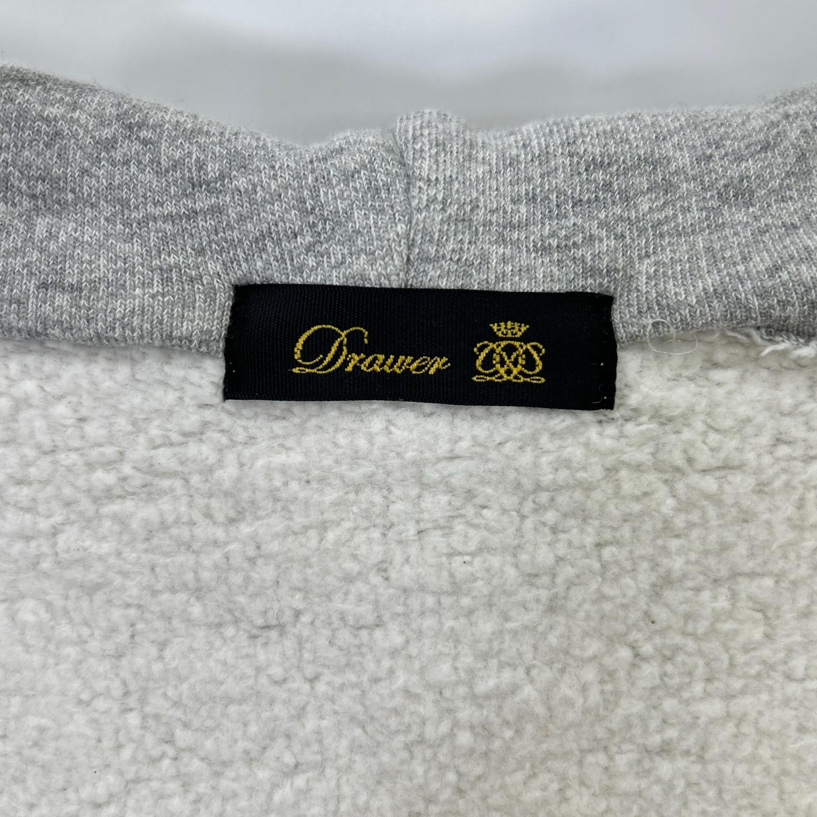 DRAWER Drawar 6512-299-0277 灰色纯棉卫衣连帽衫 夹克