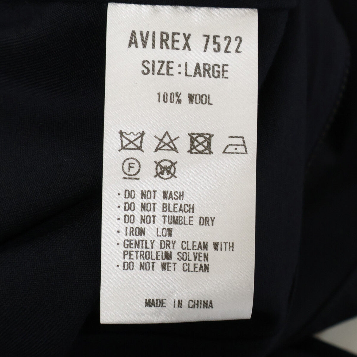 AVIREX7522 阿维莱克斯7522 【新品/23AW】7833910016 JUMP SUIT 连体服 工装裤 连身衣