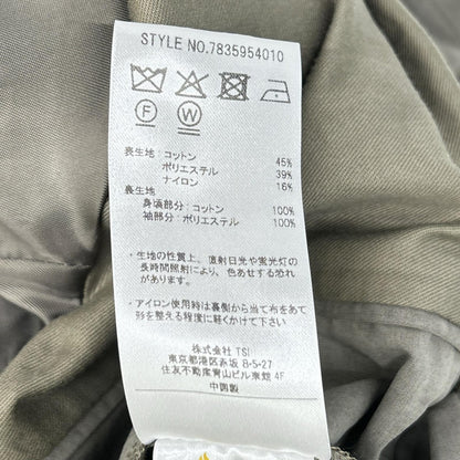 AVIREX7522 アヴィレックス7522 25AW 7835954010 グレー コットン混紡 OFFICERS COAT/オフィサーコート コート