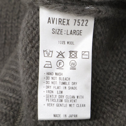 AVIREX7522 アヴィレックス7522 【新品/25AW】7835940001 COMMAND KNIT コマンド ニットセーター トップス