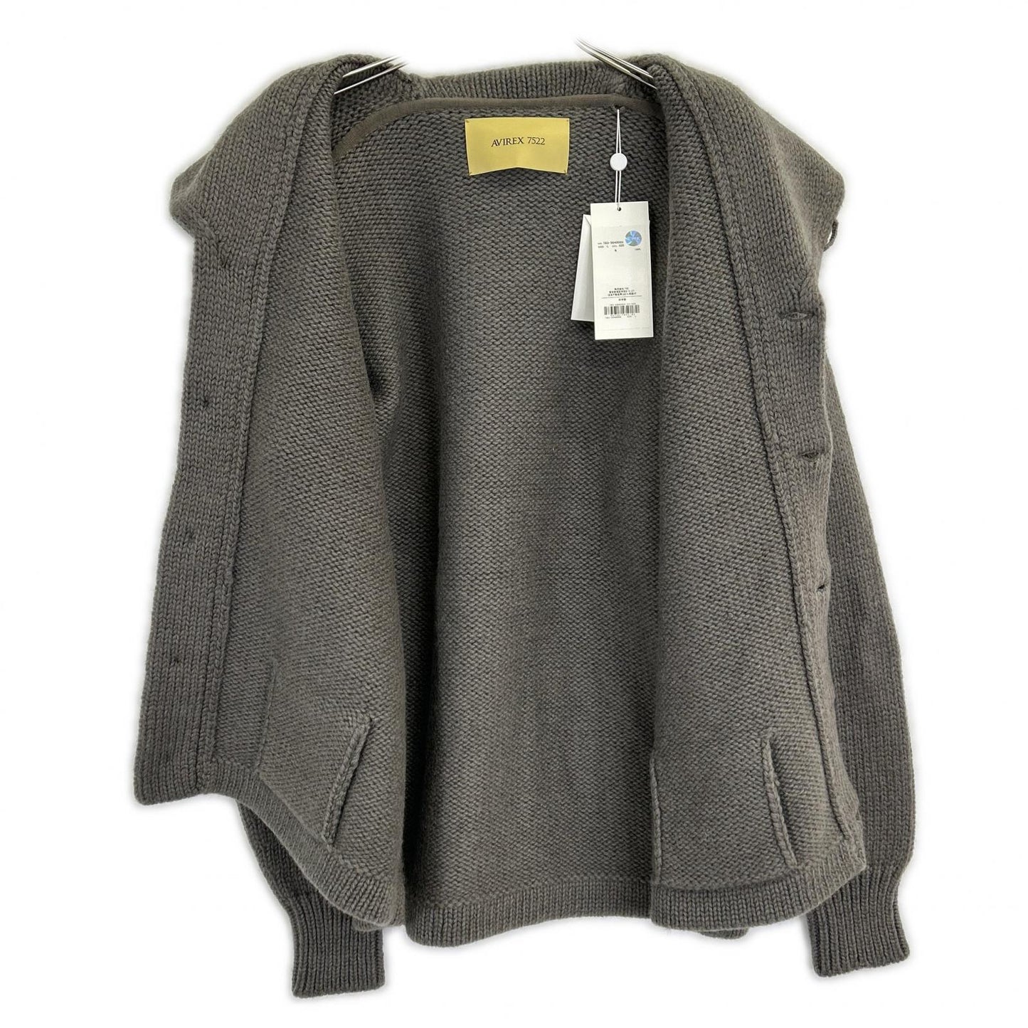 AVIREX7522 アヴィレックス7522 【新品/国内正規/25AW】7835940002 SHAWL COLLAR CARDIGAN ショールカラー カーディガン トップス
