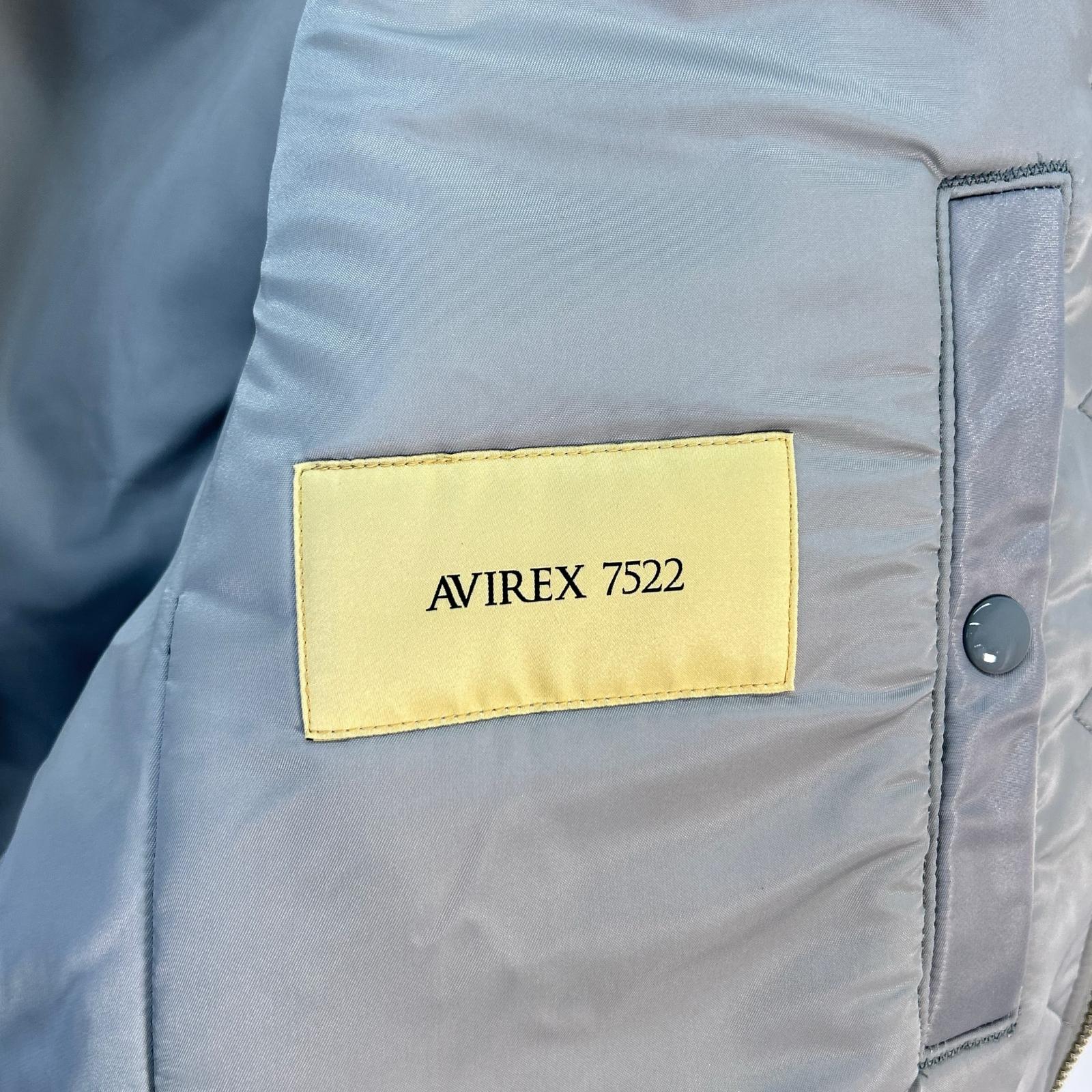 AVIREX7522 アヴィレックス7522 25AW 7835952046 グレー MA-1 ナイロン フライトジャケット ジャケット