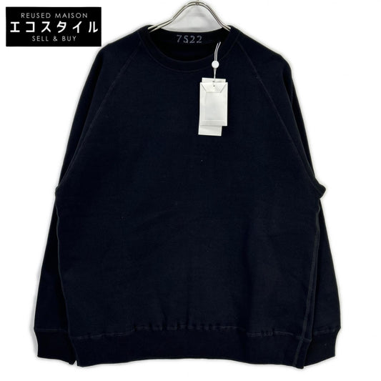 AVIREX7522 アヴィレックス7522 25AW 7834932001 ブラック ラグランスリーブ SWEAT SHIRT トップス
