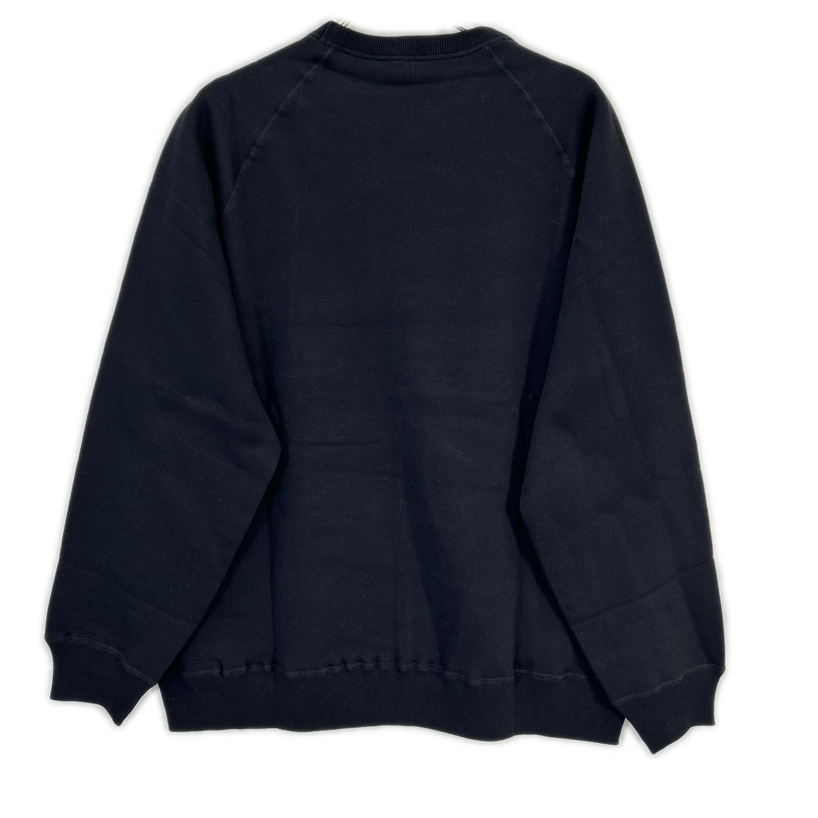 AVIREX7522 アヴィレックス7522 25AW 7834932001 ブラック ラグランスリーブ SWEAT SHIRT XL AVIREX7522 アヴィレックス7522 25AW 7834932001 ブラック ラグラン