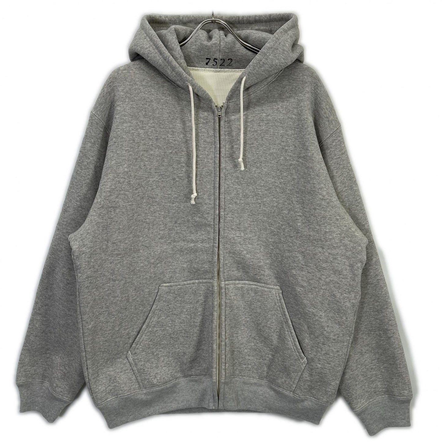 AVIREX7522 アヴィレックス7522 25AW 7835931002 グレー ZIPUP Hoodie/ジップアップフーディ トップス