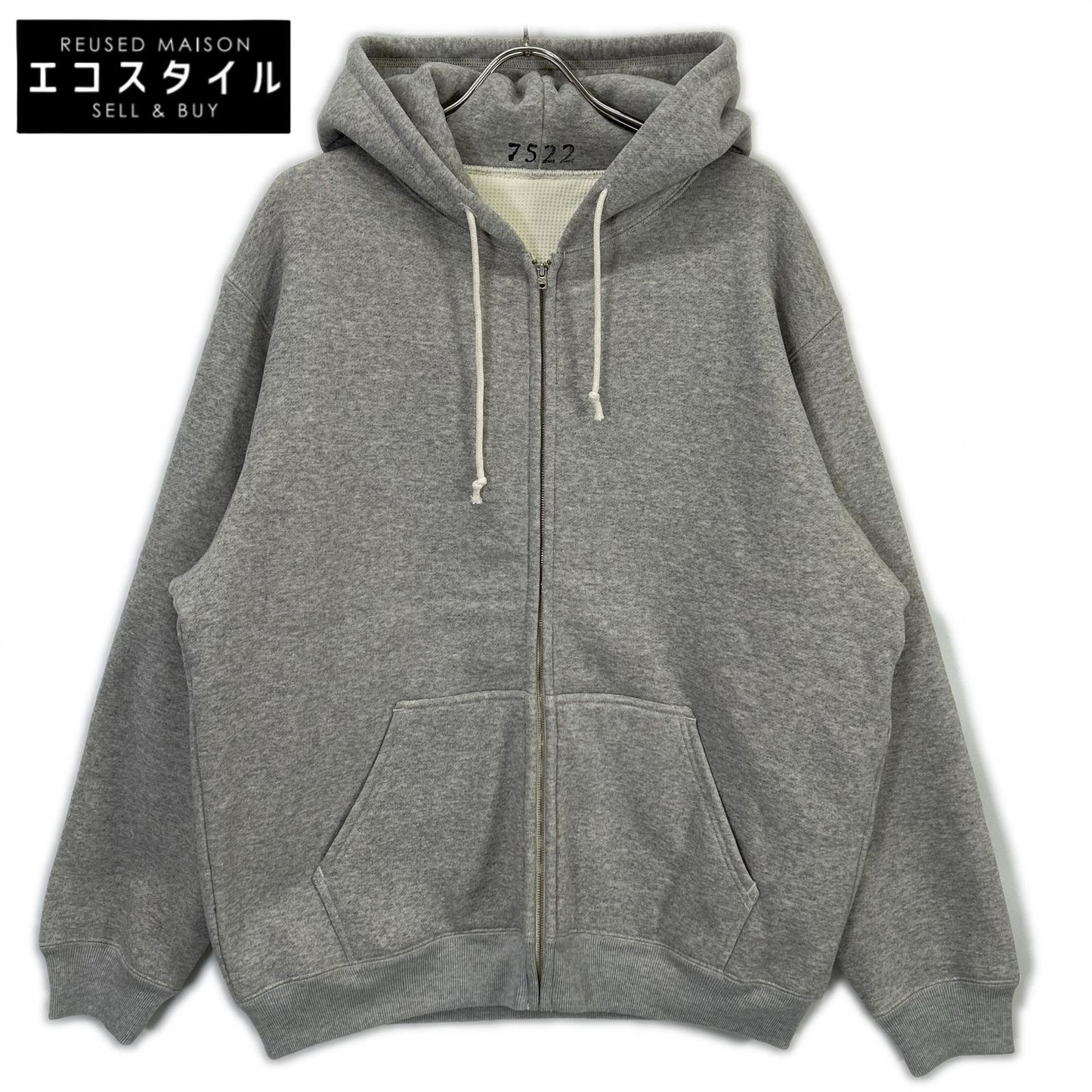 AVIREX7522 アヴィレックス7522 25AW 7835931002 グレー ZIPUP Hoodie/ジップアップフーディ トップス