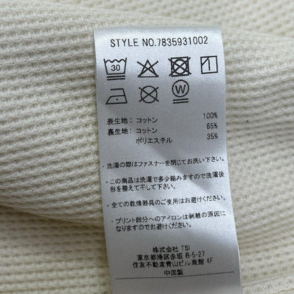 AVIREX7522 アヴィレックス7522 25AW 7835931002 グレー ZIPUP Hoodie/ジップアップフーディ トップス