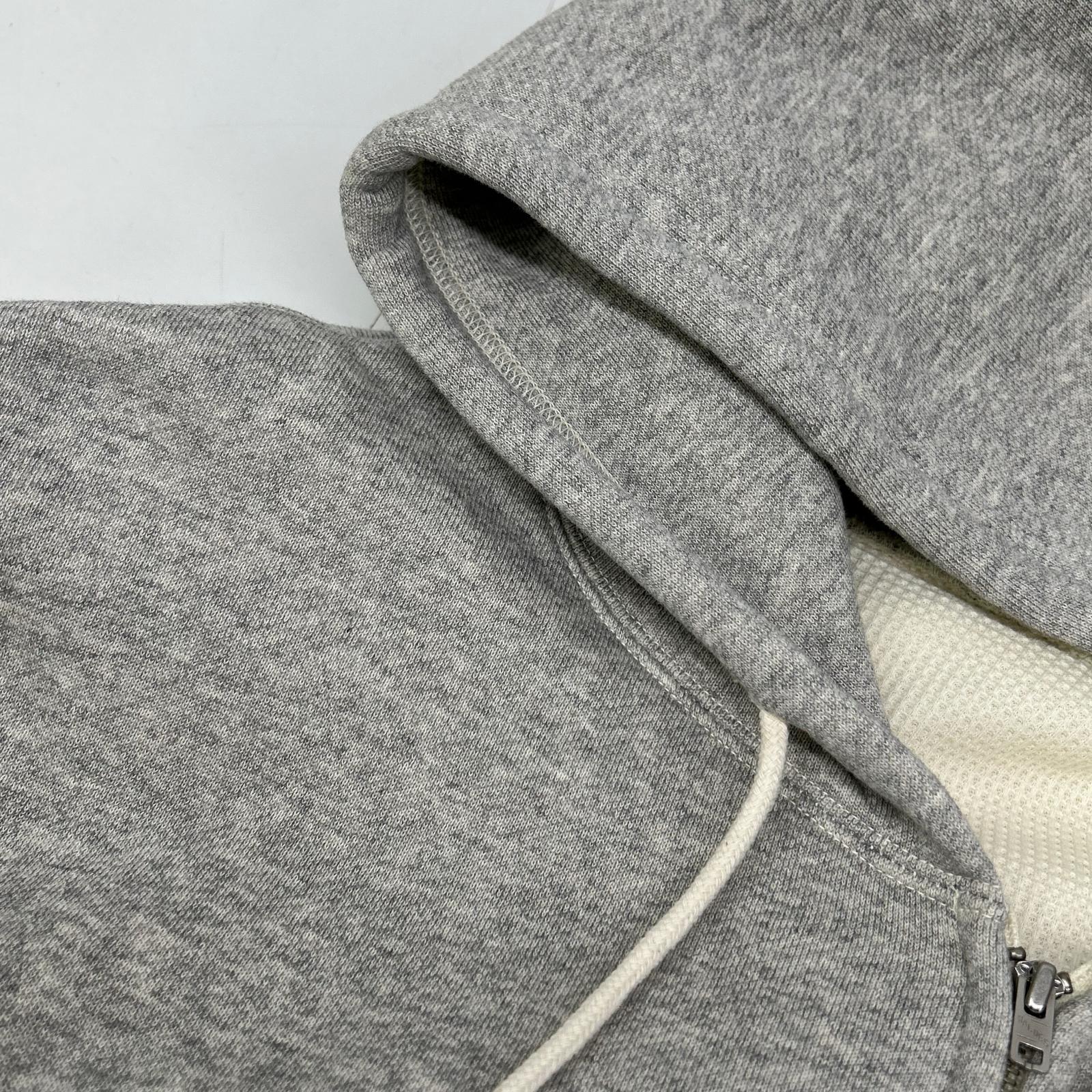AVIREX7522 アヴィレックス7522 25AW 7835931002 グレー ZIPUP Hoodie/ジップアップフーディ トップス