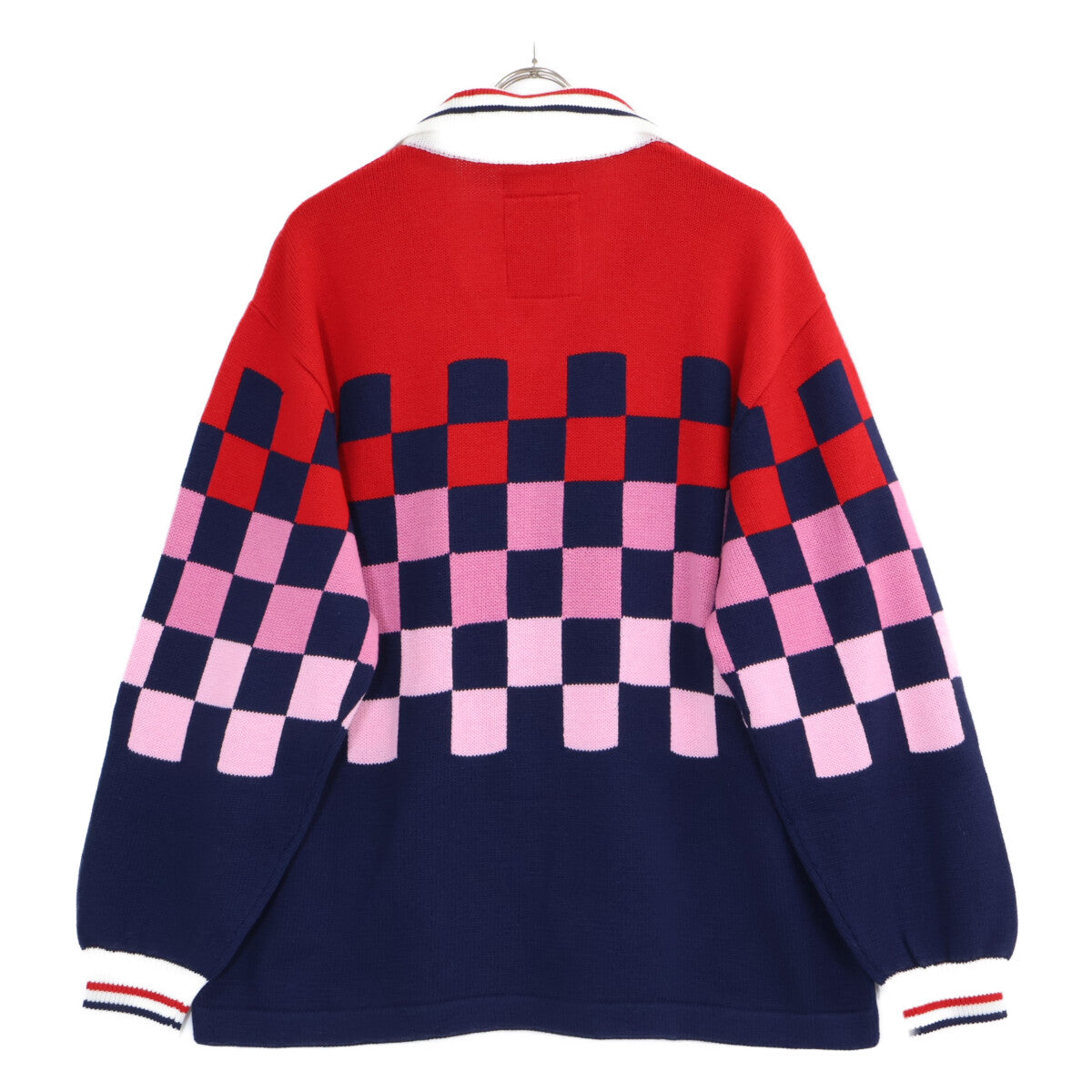 RICE NINE TEN ライスナインテン 【新品】KN-CH-SOC KNITTING CHECKRD SOCCER JERSEY 襟付きニットセーター トップス