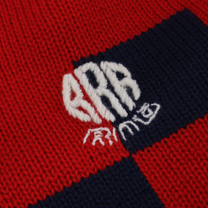 RICE NINE TEN 莱斯九十 【新品】KN-CH-SOC 针织格纹足球衫 翻领针织衫上衣
