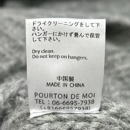 RICE NINE TEN 米九十 HKN-SW 灰色 三段刺绣 HAND KNITTING SWAETSHIRT 上衣