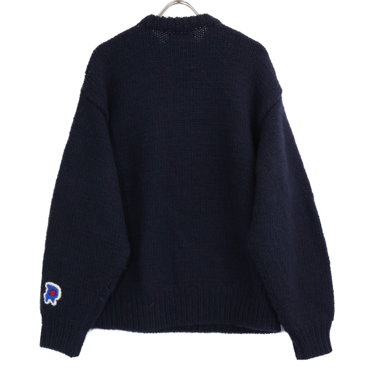 RICE NINE TEN [New] HKN-SW 3-Tier Embroidered HAND KNITTING SWEATSHIRT Knit Sweater Top