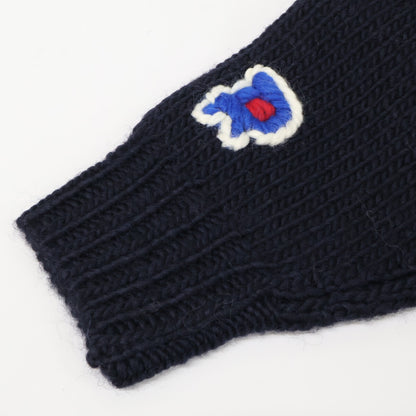 RICE NINE TEN [New] HKN-SW 3-Tier Embroidered HAND KNITTING SWEATSHIRT Knit Sweater Top