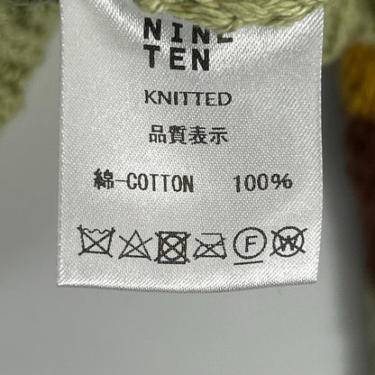 RICE NINE TEN 米九十 HKN-RUG 茶绿色 手工编织橄榄球衫 上衣