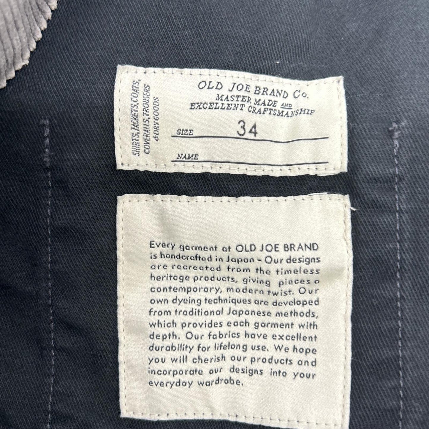 OLD JOE&CO. Old Joe 242OJ-PT13 灰色 PADED BACK ROVER TROUSER (SCAR FACE) 下装