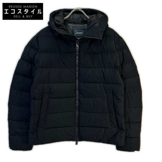 HERNO 赫尔诺 PI123UL-11106 黑色 Laminar层压 GORE-WINDSTOPPER 连帽羽绒夹克 夹克 50 男士