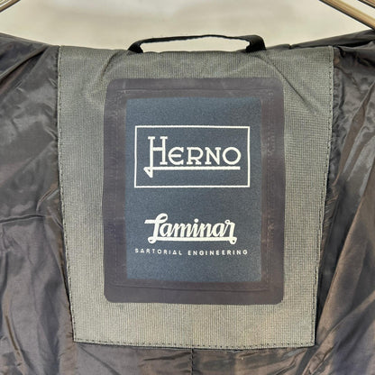 HERNO 赫尔诺 PI123UL-11106 黑色 Laminar层压 GORE-WINDSTOPPER 连帽羽绒夹克 夹克 50 男士