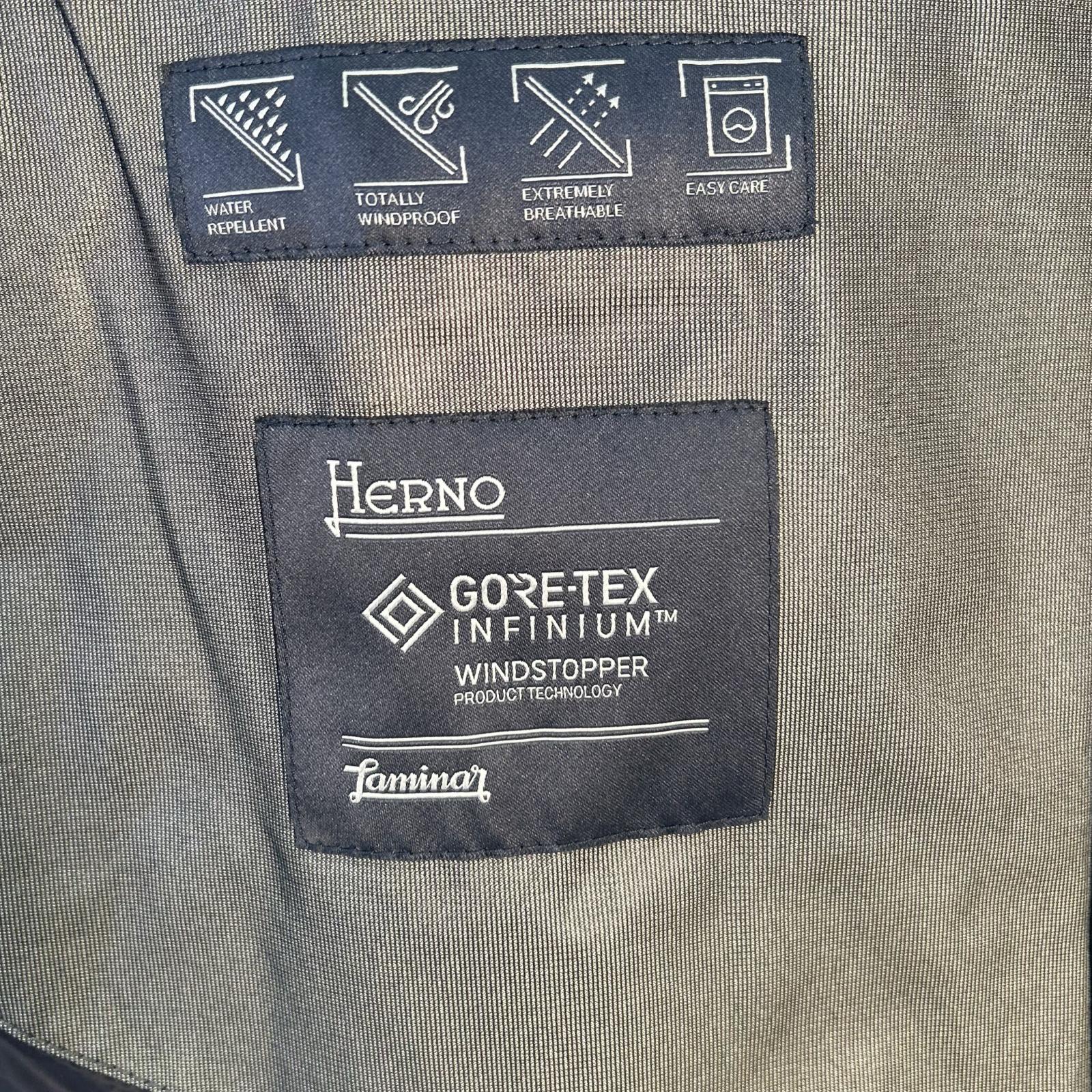 HERNO 赫尔诺 PI123UL-11106 黑色 Laminar层压 GORE-WINDSTOPPER 连帽羽绒夹克 夹克 50 男士