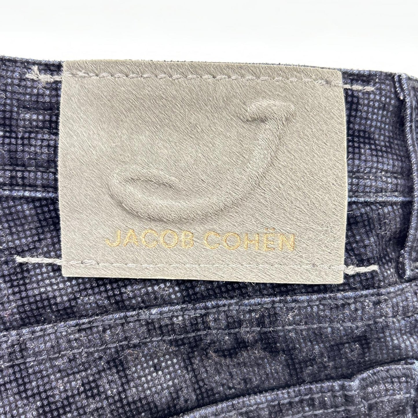Navy Waffle Corduroy Paisley Straight Pants Bottoms 31 Men's