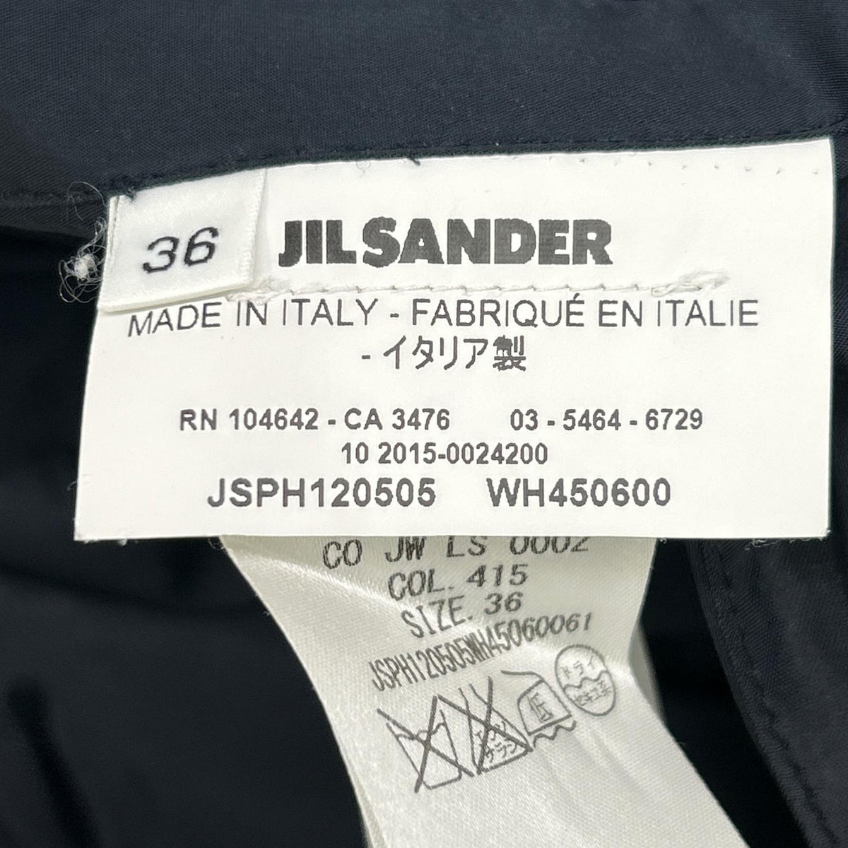 JILSANDER JSPH120505 navy lightweight silk-blend 3-button Chester coat coat